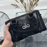 🔥(FREE SHIPPING)🔔Mini Handbag Transparent Net Bag Luggage Bag Yoga Gym Bag Sports Women Bag Outdoor Gym Bag Travel