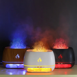 Simulated Flame Essential Oil Diffuser Large Mist Humidifier