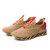 Breathable Fly Weave Casual Men's Trend Blade Fish Scale Sneakers