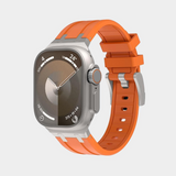 New XAP Metal Head Silicone Band For Apple Watch