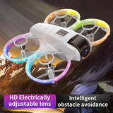 🔥(FREE SHIPPING)🔔Remote-controlled drone aircraft with obstacle avoidance High-definition aerial photography drone with optical flow positioning Quadcopter