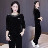 [Best Gift for Her] Women's Soft Casual Long Sleeve & Pants Suit