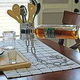 🍷FLOATING STEEL LINK CHAIN WINE BOTTLE RACK🎄