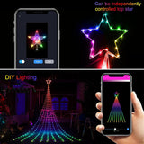 💥Remote APP Control Star 305 LED String Lights 10ft RGB Color Changing Waterproof Hanging Flashing 210 Mode Timer Music Sync (Free Shipping)