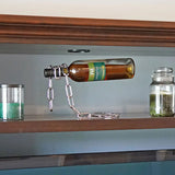 🍷FLOATING STEEL LINK CHAIN WINE BOTTLE RACK🎄