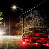USB 1 set of 3 LED emergency car lights, road flares, warning night lights, roadside disc lights red LED lights