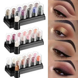 🎁Eye pencil set 12 colors for long-lasting water resistance  water Glitter Shimmer Eye Shadow Pen