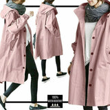 Water Resistant Oversized Hooded Windbreaker Rain Jacket