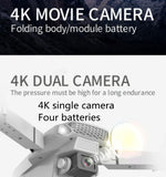 🔥(FREE SHIPPING)🔔 Drone with 4K Camera Suitable for Adults, Brushless Motor, Circular Flight, Waypoints, Altitude Hold, Headless Mode