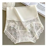 Women's Ice silk high waist lace panties