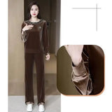 [Best Gift for Her] Women's Soft Casual Long Sleeve & Pants Suit