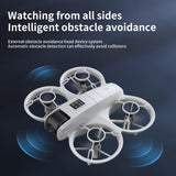 🔥(FREE SHIPPING)🔔Remote-controlled drone aircraft with obstacle avoidance High-definition aerial photography drone with optical flow positioning Quadcopter