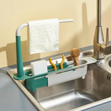 (🎁2023-Christmas Hot Sale🎁)Updated Telescopic Sink Storage Rack😊