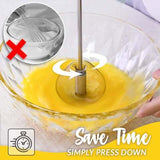 🔥 Stainless Steel Semi-Automatic Whisk