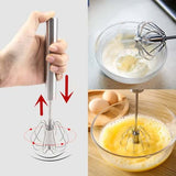 🔥 Stainless Steel Semi-Automatic Whisk