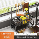 😍Kitchen Storage Rack Household Sink Drainage Basket Sub-table Multi-functional Detergent