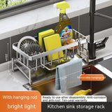 😍Kitchen Storage Rack Household Sink Drainage Basket Sub-table Multi-functional Detergent