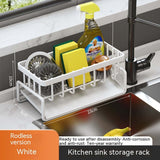 😍Kitchen Storage Rack Household Sink Drainage Basket Sub-table Multi-functional Detergent