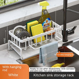 😍Kitchen Storage Rack Household Sink Drainage Basket Sub-table Multi-functional Detergent