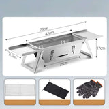 🔥Stainless Steel Folding Outdoor Barbecue（free shipping）