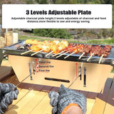 🔥Stainless Steel Folding Outdoor Barbecue（free shipping）