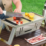 🔥Stainless Steel Folding Outdoor Barbecue（free shipping）