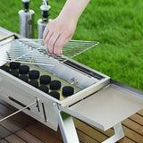🔥Stainless Steel Folding Outdoor Barbecue（free shipping）