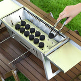 🔥Stainless Steel Folding Outdoor Barbecue（free shipping）