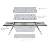🔥Stainless Steel Folding Outdoor Barbecue（free shipping）