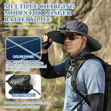 🎁 New Ultralight Solar Fan Sun Hat – Lighter Than a Baseball!⚾(Only 11oz)