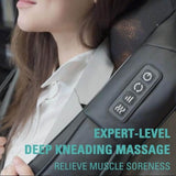 🔥(FREE SHIPPING)🔔Neck Massager, Deep Tissue 3D Kneading, by , Portable, with Heat, Shiatsu Mas...