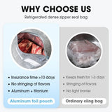 🍗Buy 2 Get 1 Free 🥦Reusable Aluminum Foil Sealable Storage Bags – Durable, Leakproof & Reusable for Everyday Use 🌿