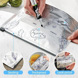 🍗Buy 2 Get 1 Free 🥦Reusable Aluminum Foil Sealable Storage Bags – Durable, Leakproof & Reusable for Everyday Use 🌿