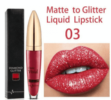 Diamond Lip Gloss Matte To Glitter Liquid Lipstick Waterproof🎁