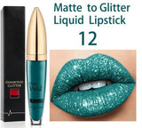 Diamond Lip Gloss Matte To Glitter Liquid Lipstick Waterproof🎁