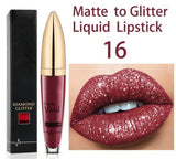 Diamond Lip Gloss Matte To Glitter Liquid Lipstick Waterproof🎁