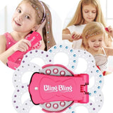 ✨Glitter Diamond Styling Tools Hair Gemstone Styling Set to light up girls' hair, clothes, accessories, No Heat Required Hair Styling Accessories