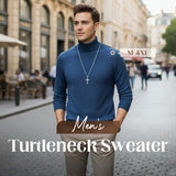HOT SALE-50% OFF ✨Men's Solid Color Premium Turtleneck Sweater👔