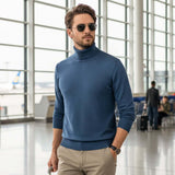 HOT SALE-50% OFF ✨Men's Solid Color Premium Turtleneck Sweater👔