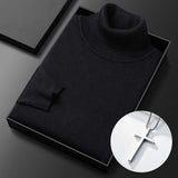 HOT SALE-50% OFF ✨Men's Solid Color Premium Turtleneck Sweater👔