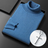 HOT SALE-50% OFF ✨Men's Solid Color Premium Turtleneck Sweater👔