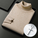 HOT SALE-50% OFF ✨Men's Solid Color Premium Turtleneck Sweater👔