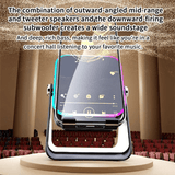 🎶📱 5-in-1 Wireless Induction Bluetooth Speaker with Adjustable Phone Stand