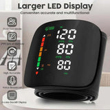 Wrist Blood Pressure Monitor Led Display, Touch Screen Wrist Blood Pressure Cuff 99x2 Reading Memory