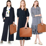 The Perfect Pair:Sophisticated Business Waterproof Leather Laptop & Tote Set