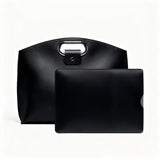 The Perfect Pair:Sophisticated Business Waterproof Leather Laptop & Tote Set