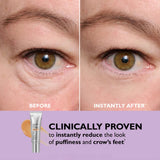 Rejuvenating Cream With Brush, Advanced Luxeveria Temporary Eye Tightener, Eye Tightening Cream Instant, Reduces Fine Lines Wrinkles for All Skin Types