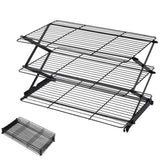 🔥(FREE SHIPPING)🔔 🍪 3/4-Tier Collapsible Cooling Rack – Expand to Bake, Collapse to Save Space!