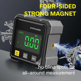 4-Side Magnetic Digital Angle Gauge with Laser