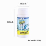 Limited Time Buy 1 Get 1 Free⚡Powerful Sink and Drain Cleaner Powder, Fast Foaming Drain Cleaner for Kitchen and Pipes Cleaning Tool
